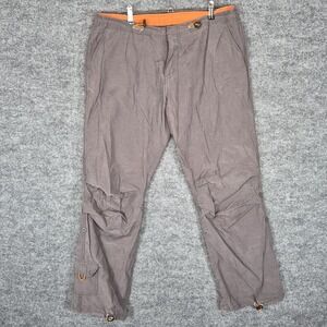 Vintage Y2K L.E.I. Parachute Cargo Pockets Adjustable Stretch Pulls Gray L